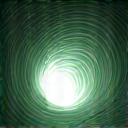 Abstract depiction of stress dissipating, showing calm emerging from chaos.